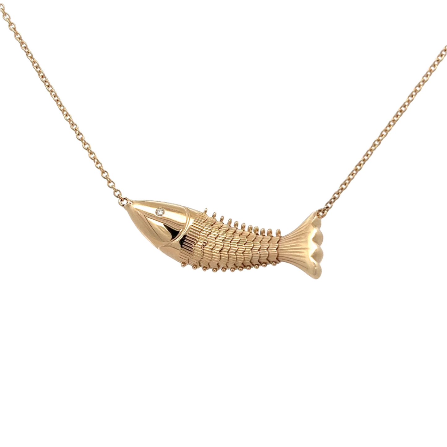 Articulating Fish Necklace