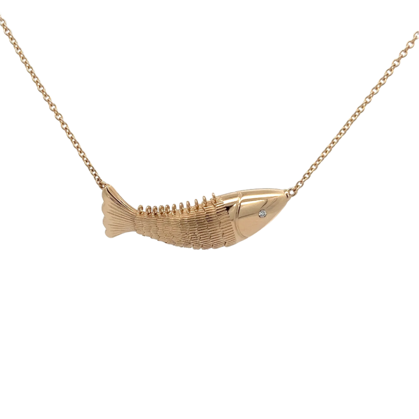 Articulating Fish Necklace