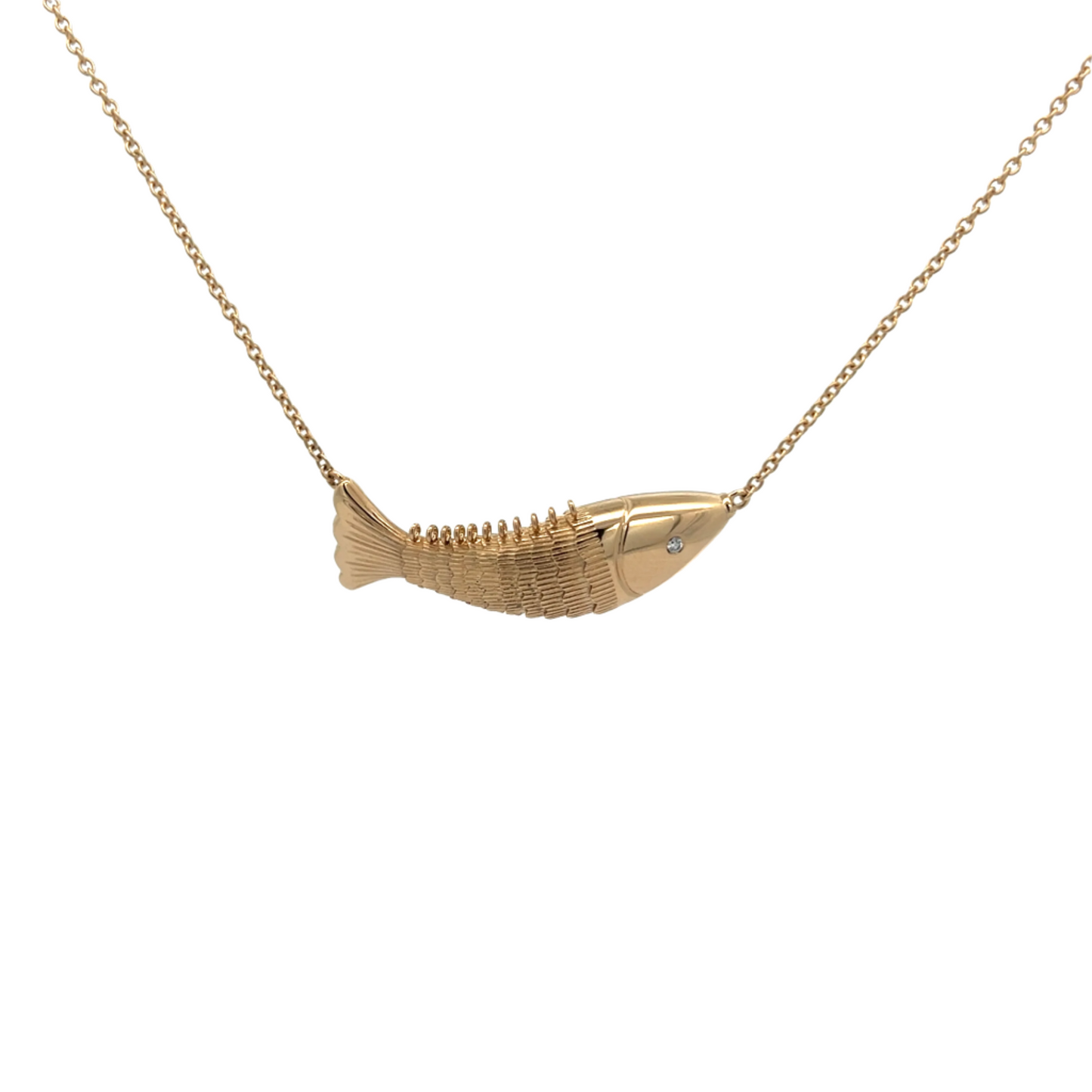 Articulating Fish Necklace