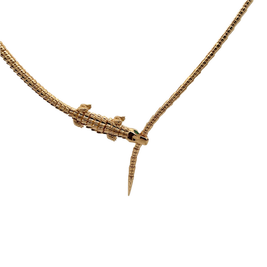 Articulating Alligator Necklace