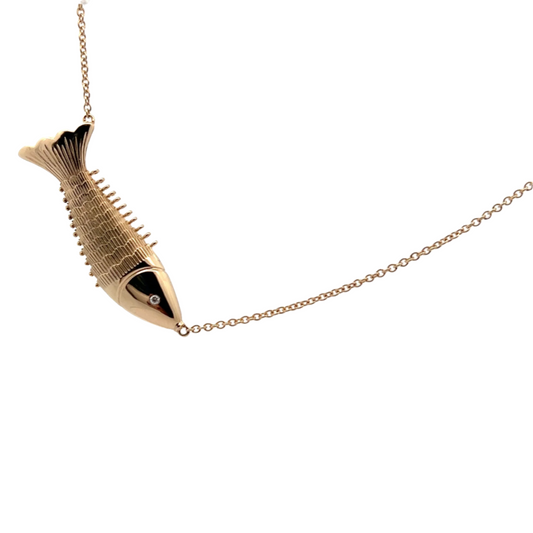 Articulating Fish Necklace