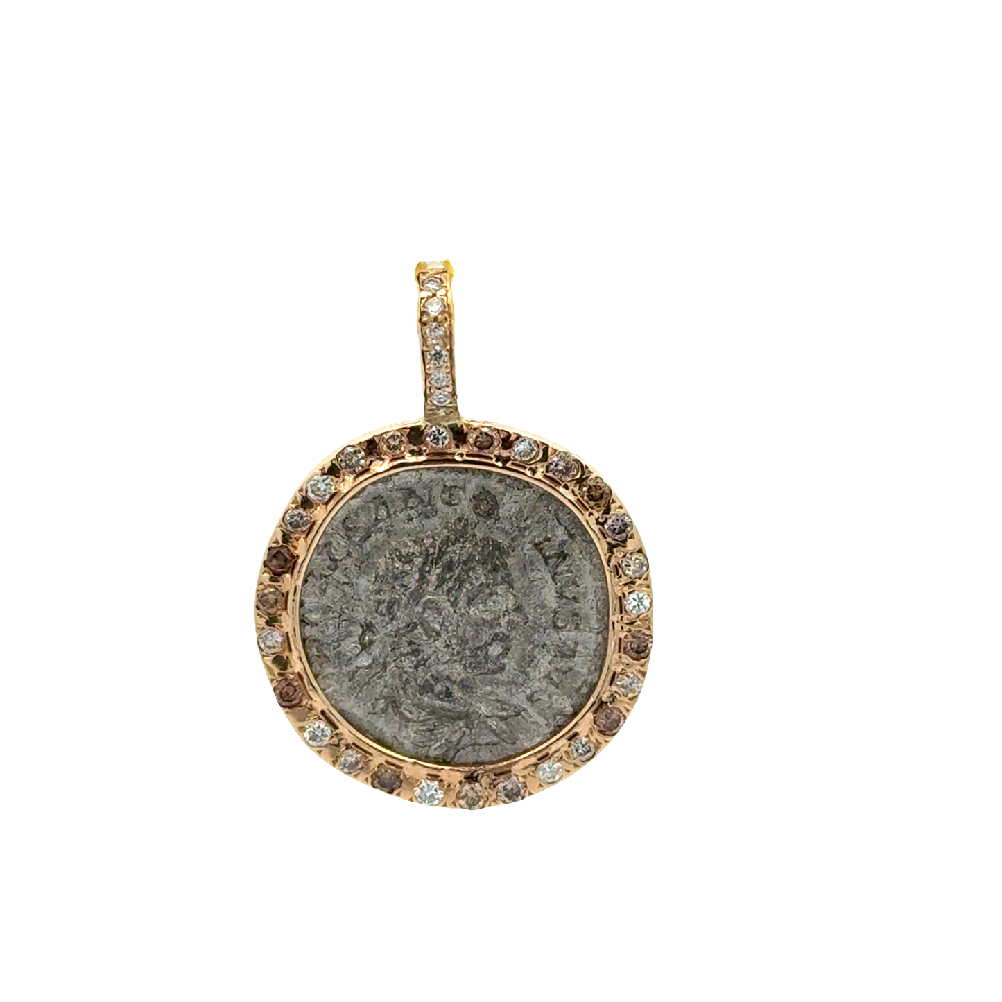 Ancient Roman Coin - Champagne Bezel